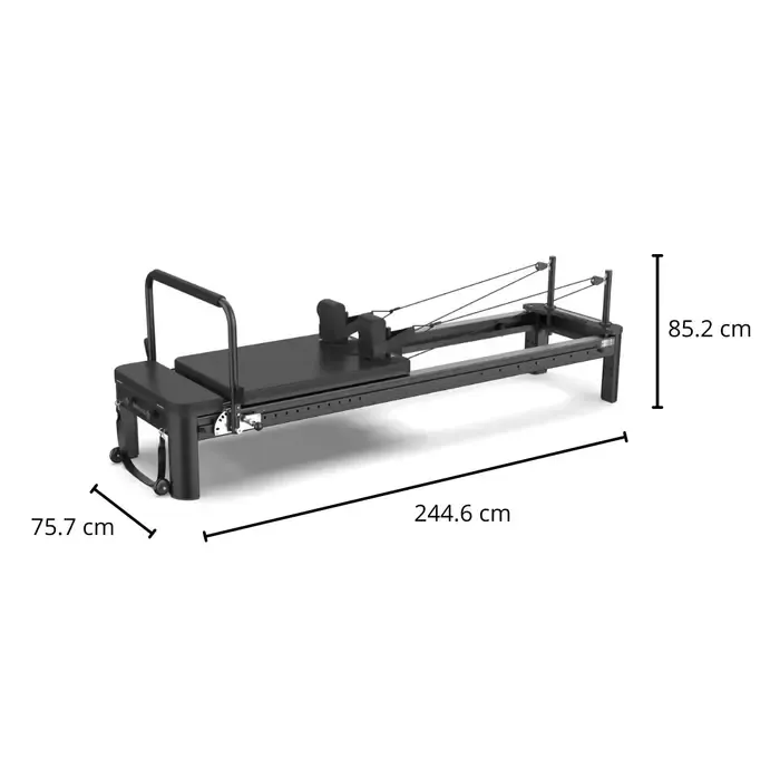Reformer Full Track PTX8000 - Aluminium - Black Pearl