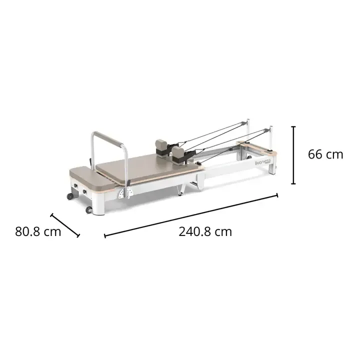 Liveness Foldable  Reformer PTX 7000 - Aluminum - Moon & Sand