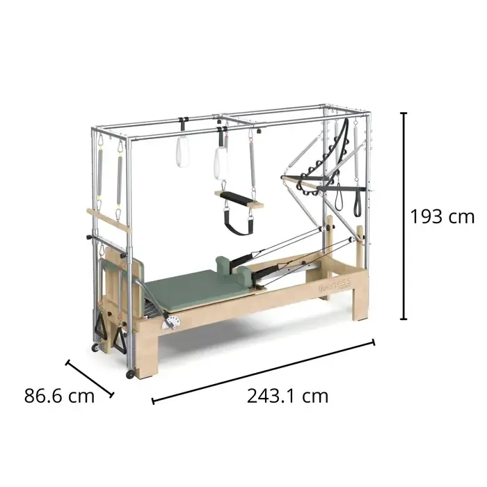Liveness Cadillac Reformer PTX 6000 Eikenhout  Green Tea