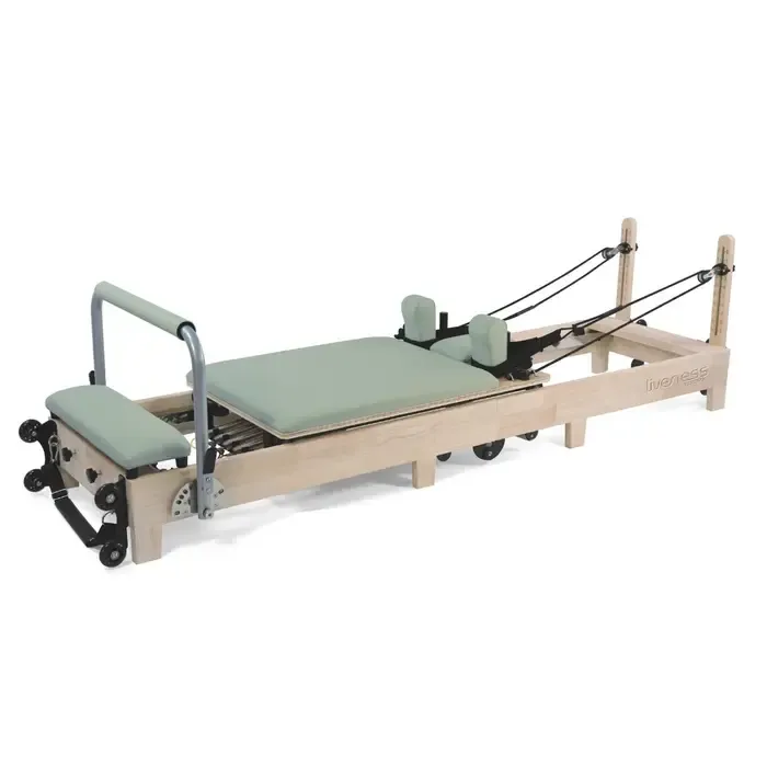 Foldable Reformer PTX 3000– Eikenhout - Green tea