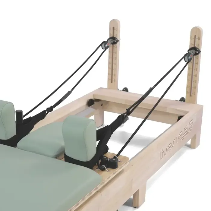 Foldable Reformer PTX 3000– Eikenhout - Green tea