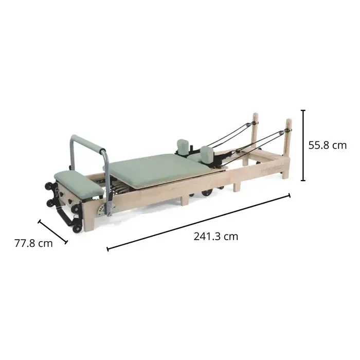 Liveness Foldable Reformer PTX 3000– Eikenhout - Green tea