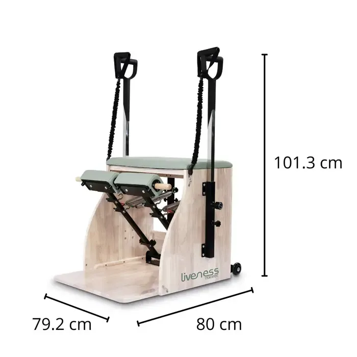 Liveness Wunda Chair  PTX1800 -  Eikenhout -  Green Tea 