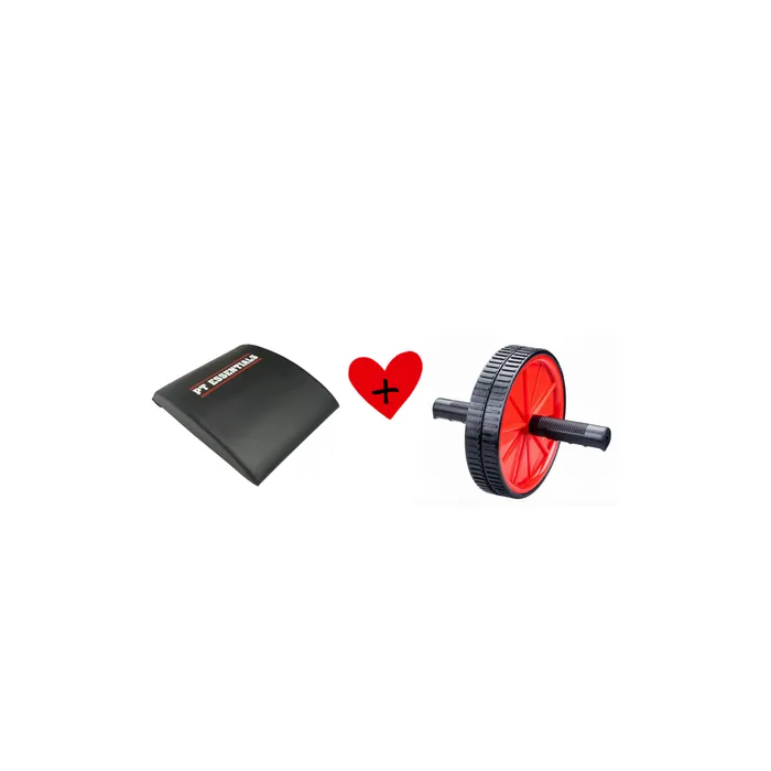 PT Essentials Corepower Ab Mat Pro met Dual Excercise Ab Wheel