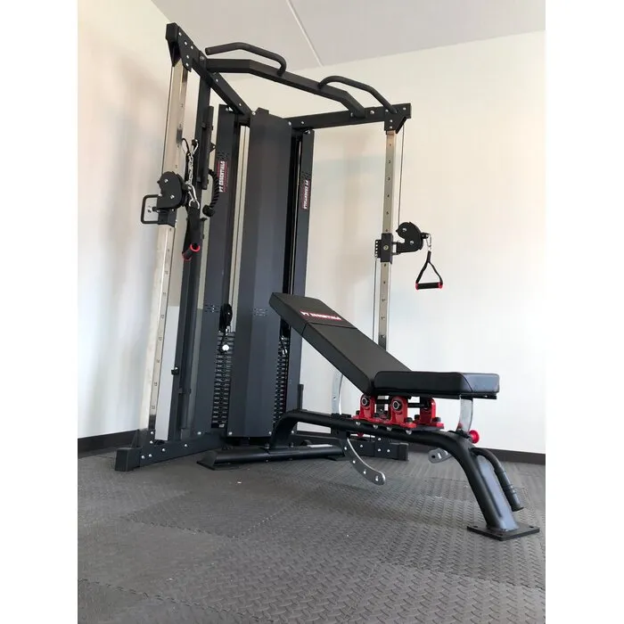 PT Essentials PRO Functional Trainer 2 x 90kg Stack - Gratis Montage met Adjustable Bench Fitnessbank