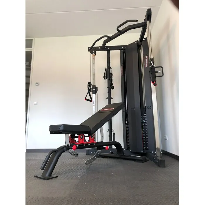 PT Essentials PRO Functional Trainer 2 x 90kg Stack - Gratis Montage met Adjustable Bench Fitnessbank