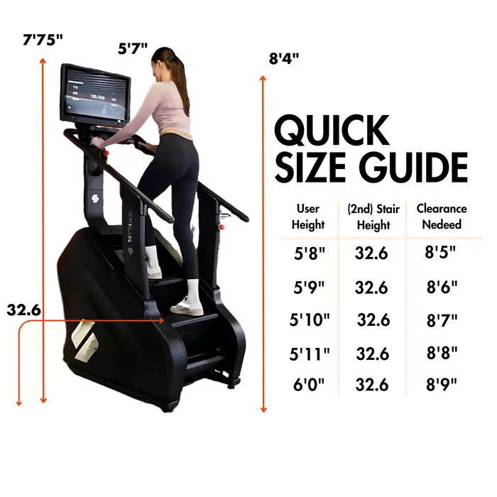 Stepr STEPR XL+ Stair Climber 27" HD Touchscreen - Full Commercial