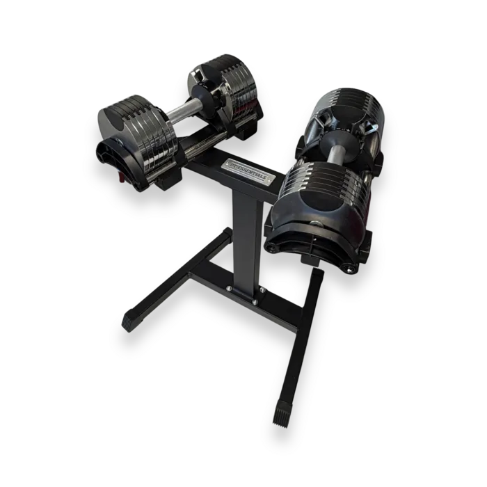 PT Essentials Verstelbare Chrome Dumbbells - per set - inclusief stand
