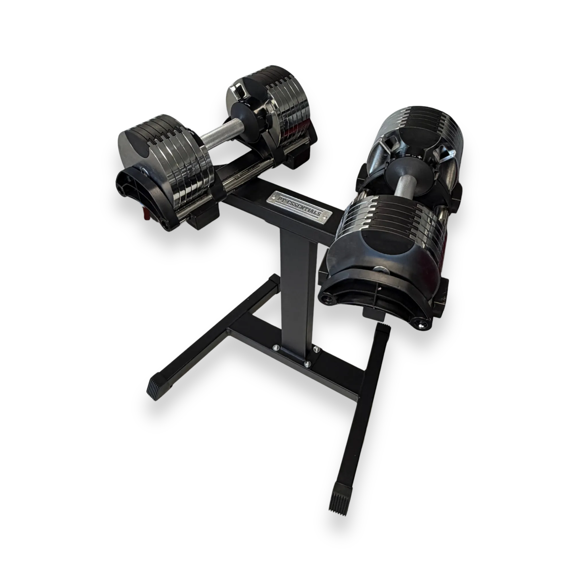 PT Essentials Verstelbare Chrome Dumbbells - per set - inclusief stand