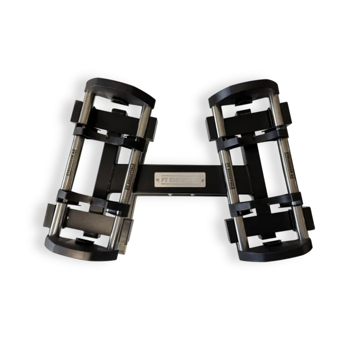 PT Essentials Verstelbare Chrome Dumbbells - per set - inclusief stand