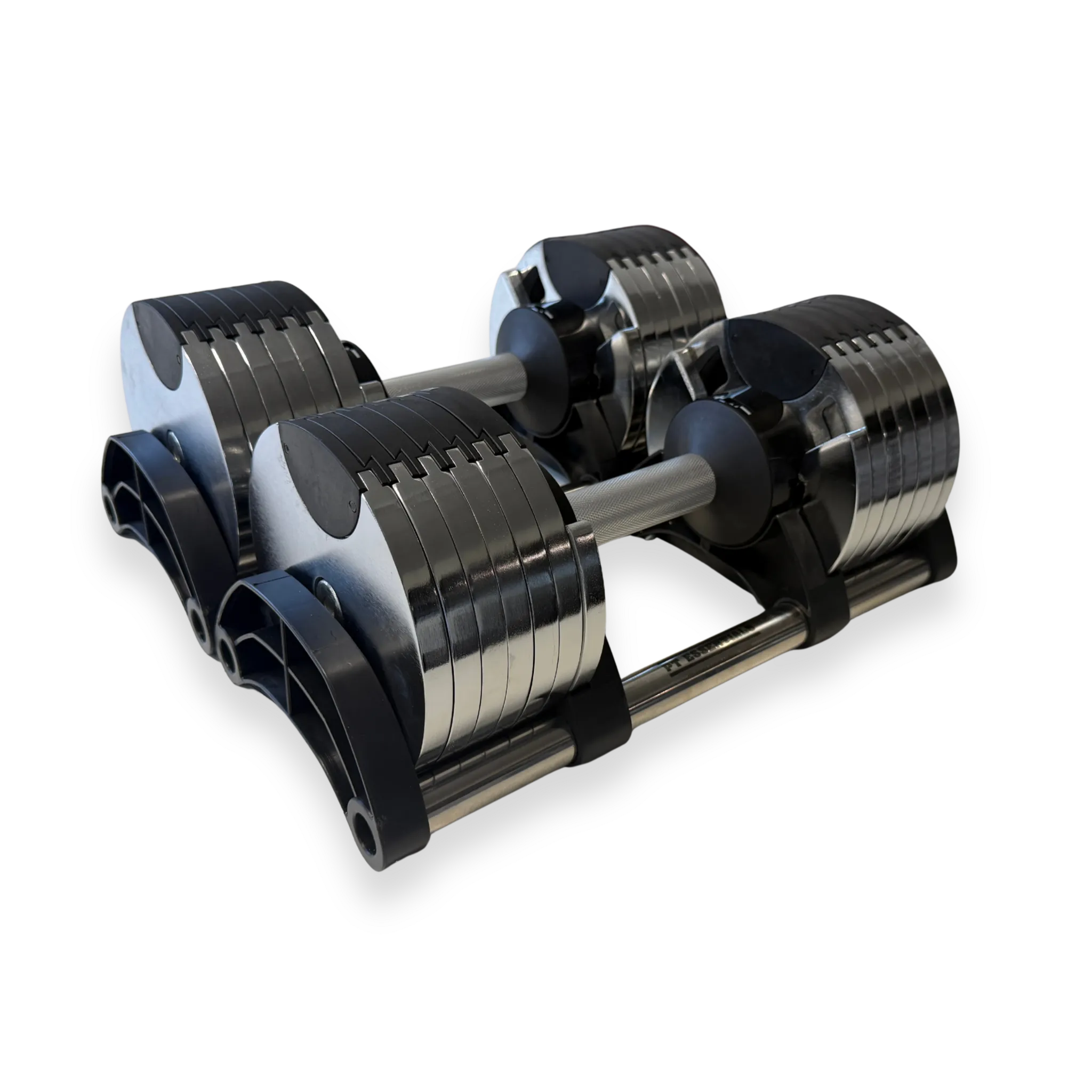 PT Essentials Verstelbare Chrome Dumbbells - per set - inclusief stand