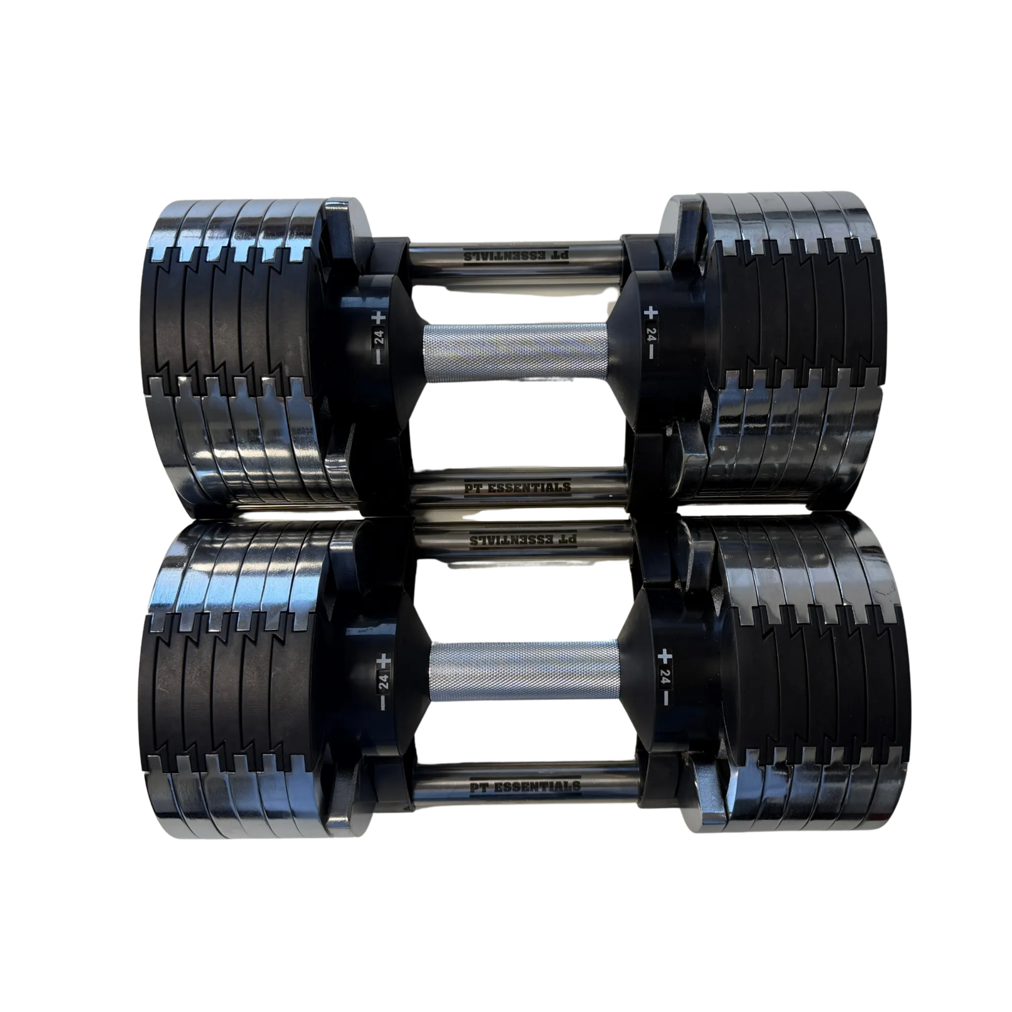 PT Essentials Verstelbare Chrome Dumbbells - per set - inclusief stand