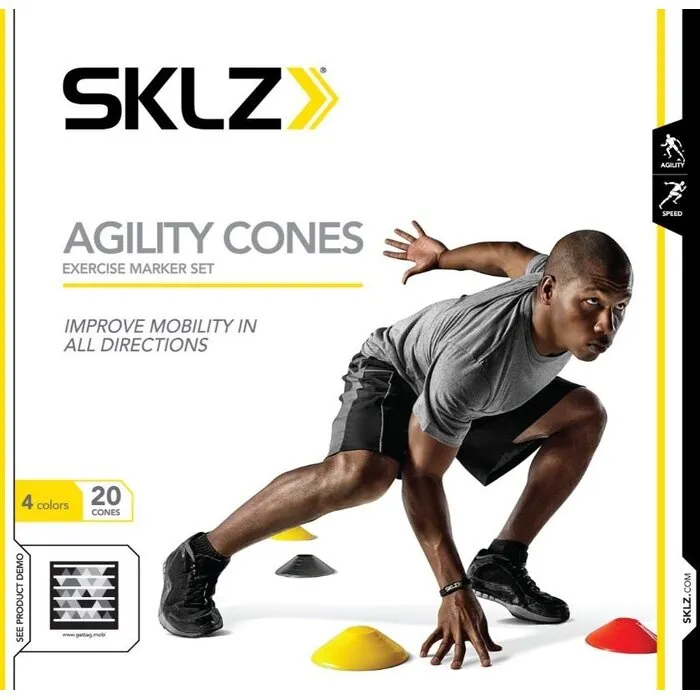 SKLZ Agility Cones - 20 Stuks - Incl. draagnet