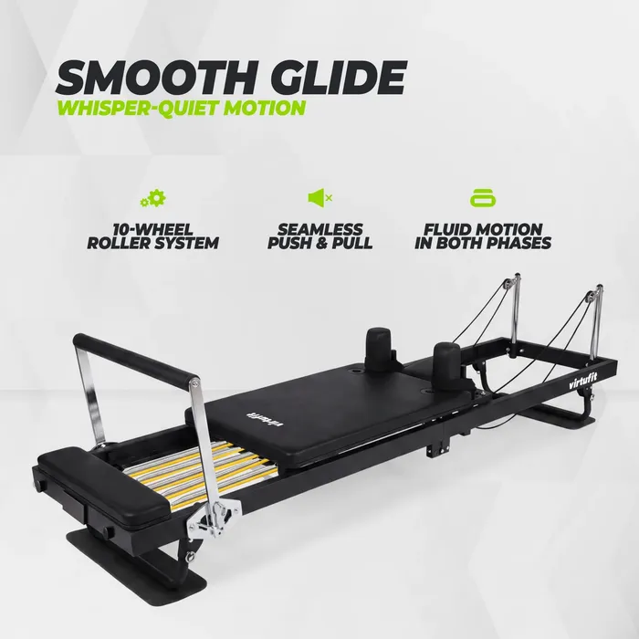 VirtuFit Pilates Reformer - Opvouwbaar - Zwart