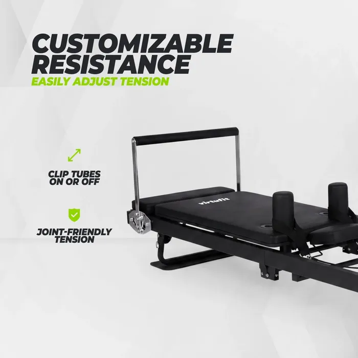 VirtuFit Pilates Reformer - Opvouwbaar - Zwart