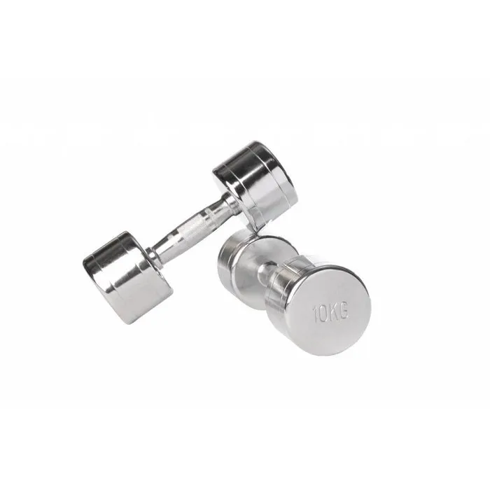Lifemaxx LMX80 Dumbbell Chroom set van 2