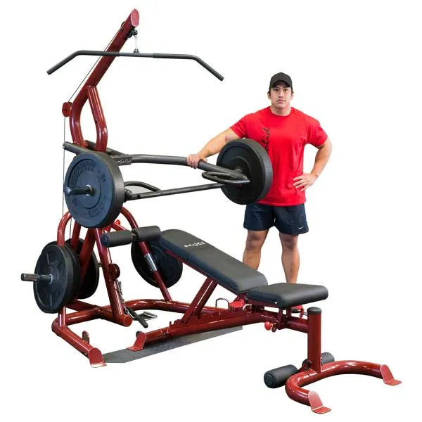 GLGS100 Corner Leverage Homegym met bench  - Gratis Montage