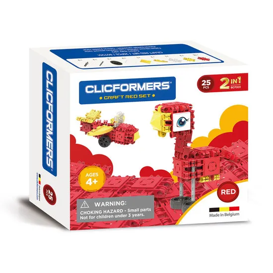 Clicformers Craft Set Rood - 25 Delig