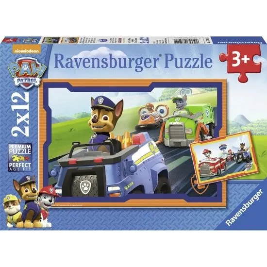 Paw Patrol  Paw Patrol In Actie - Puzzel 2 x 12