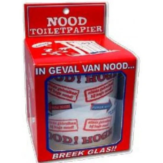 Toiletpapier - In geval van nood