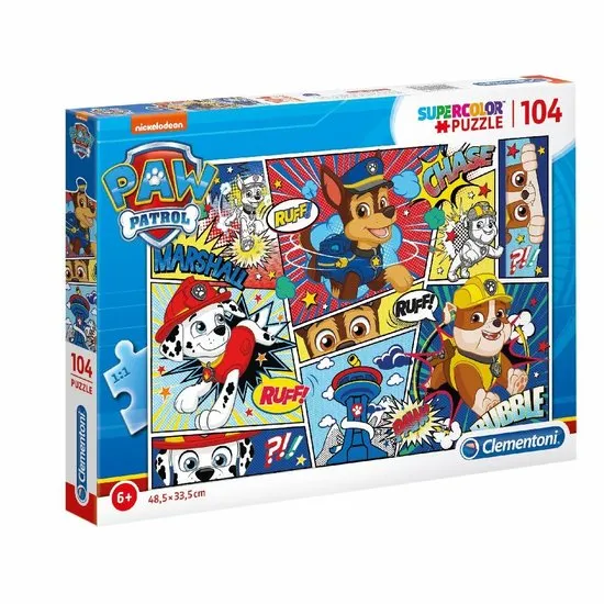 Paw Patrol  Paw Patrol Puzzel 104 Stukjes SuperColor