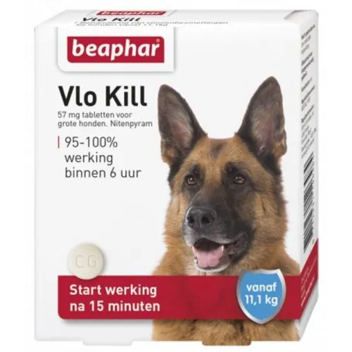 Beaphar Vlo Kill Vlooientabletten hond vanaf 11 kg