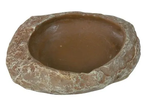 Trixie Water- en voerschaal terrarium rotsen of regenwoud