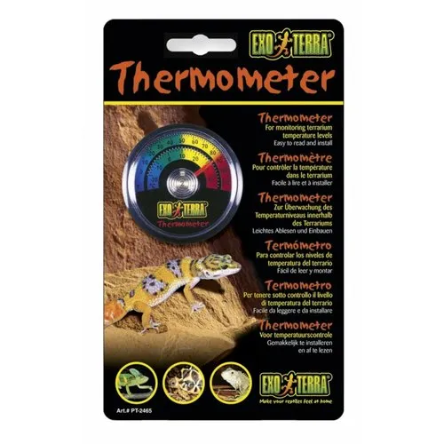 Exo Terra Analoge terrariumthermometer – eenvoudige temperatuurmeting
