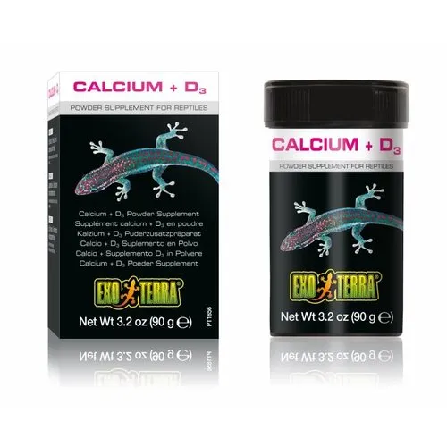 Exo Terra Calcium + D3 poeder supplement voor reptielen