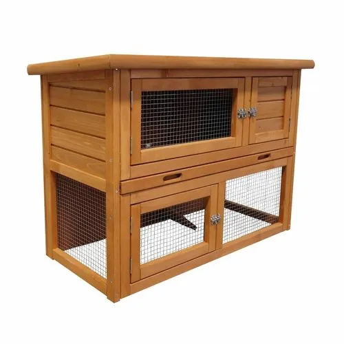 Duvo+ Konijnenhok Barnie bruin | 95 x 45 x 70 cm