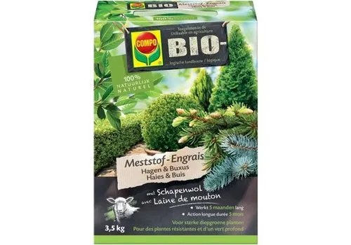 COMPO Bio meststof voor hagen en buxus