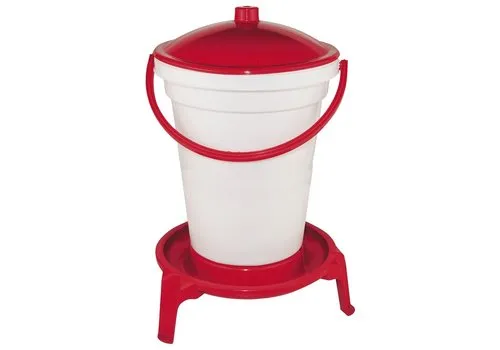 Kerbl Pluimvee drinkemmer 24 liter met pootjes en draagbeugel | Voor kippen en ander pluimvee