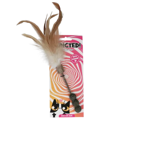 Addicted Stick Met Ballen En Veren Addicted Stick Met Ballen En Veren
