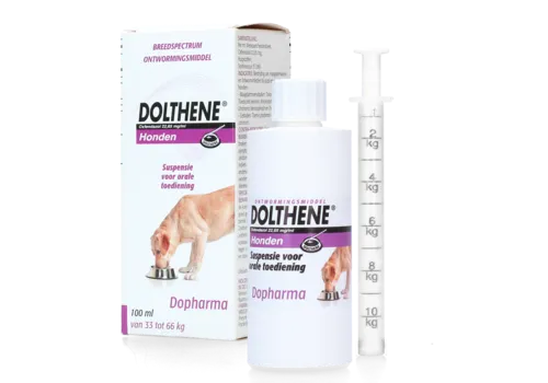 Dolthene Vloeibare Ontworming Hond 100 ml | Tegen Rondwormen en Lintwormen | 3-daagse Kuur