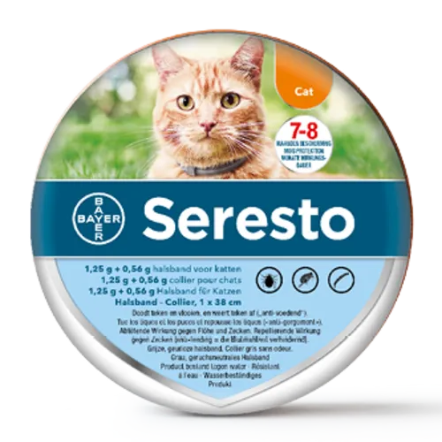 Bayer Seresto Vlooien- en Tekenhalsband voor Katten