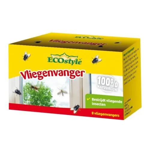 ECOstyle Flyfree kleefrollen - geurloze vliegenvangers