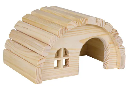 Trixie Halfrond houten huisje