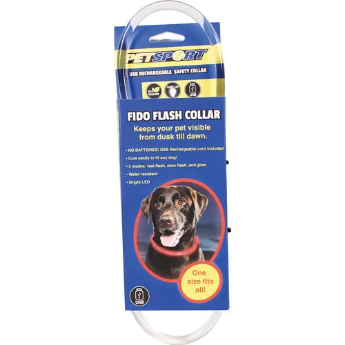 PetSport Fido Flash LED halsband