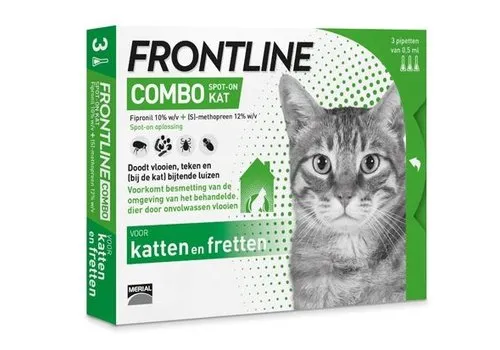 Frontline Combo Spot-On Kat | 3 of 6 Pipetten tegen Vlooien en Teken