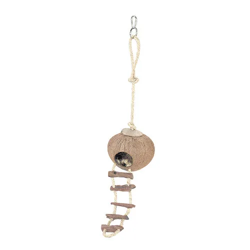 Ebi Kokoshuisje met ladder en touw | 130 mm