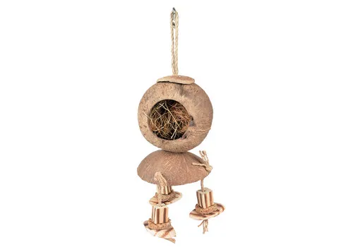 Duvo+ Kokosnoot Jungle House met houten blokken