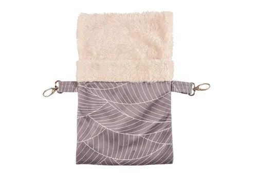 Duvo+ Elm Hangzakje Pluche Grijs/Wit