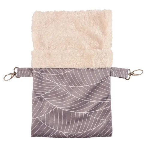 Duvo+ Elm Hangzakje Pluche Grijs/Wit