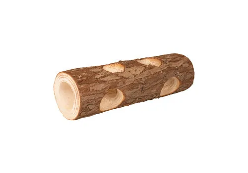 Duvo+ Houten Boomstam Knaagdierspeelgoed