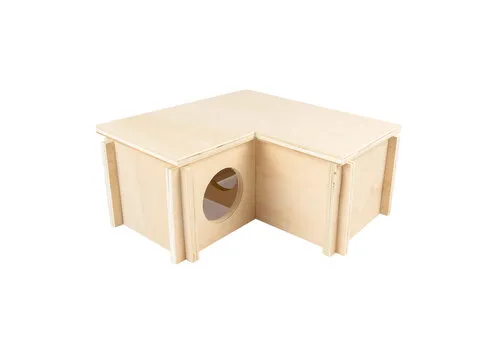 Duvo+ Houten L-bungalow voor knaagdieren