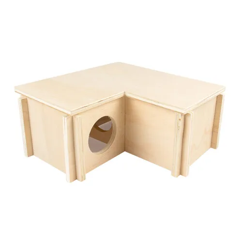 Duvo+ Houten L-bungalow voor knaagdieren