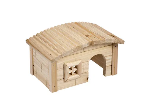 Duvo+ Houten lodge koepeldak voor knaagdieren