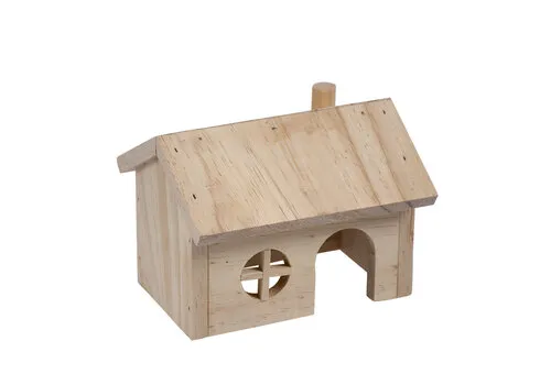 Duvo+ Knaagdieren houten lodge zadeldak