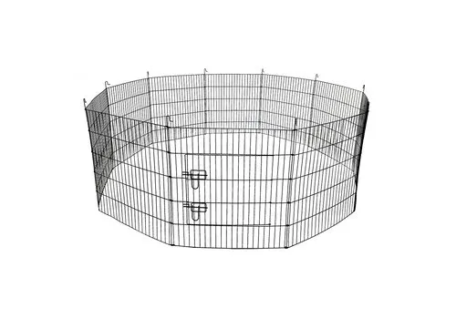 Duvo+ Kleindierenren zwart metaal |116 x 58 x 60 cm