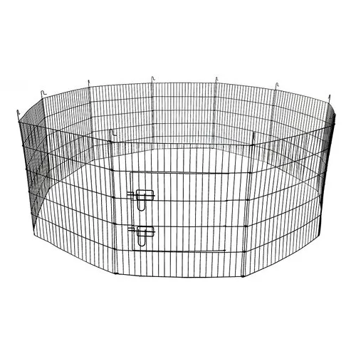 Duvo+ Kleindierenren zwart metaal |116 x 58 x 60 cm